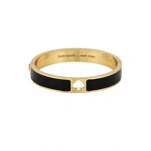 kate spade Gold and Black Spade Bangle
